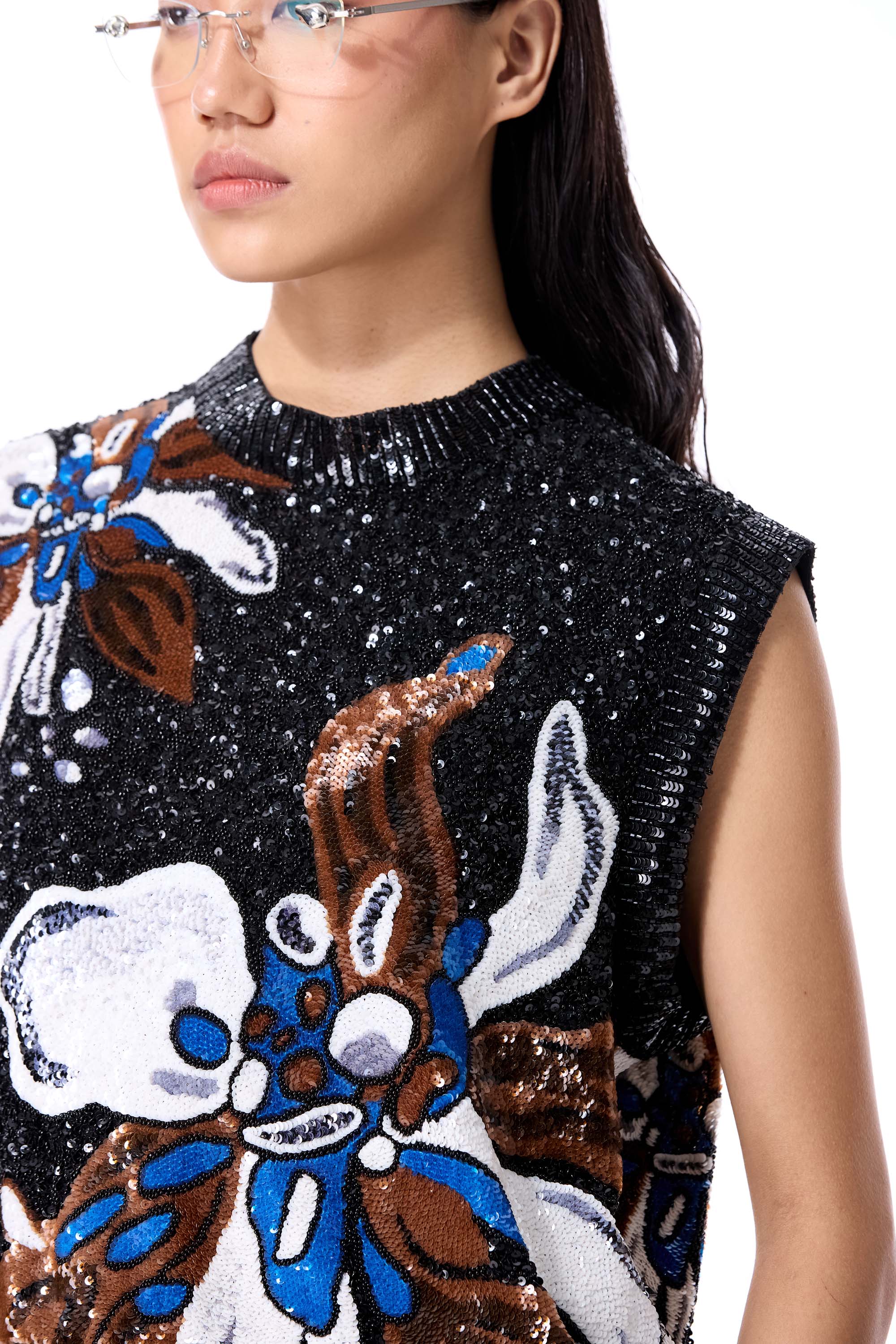 PORCELAIN EMBELLISHED TOP - Kanika Goyal Label
