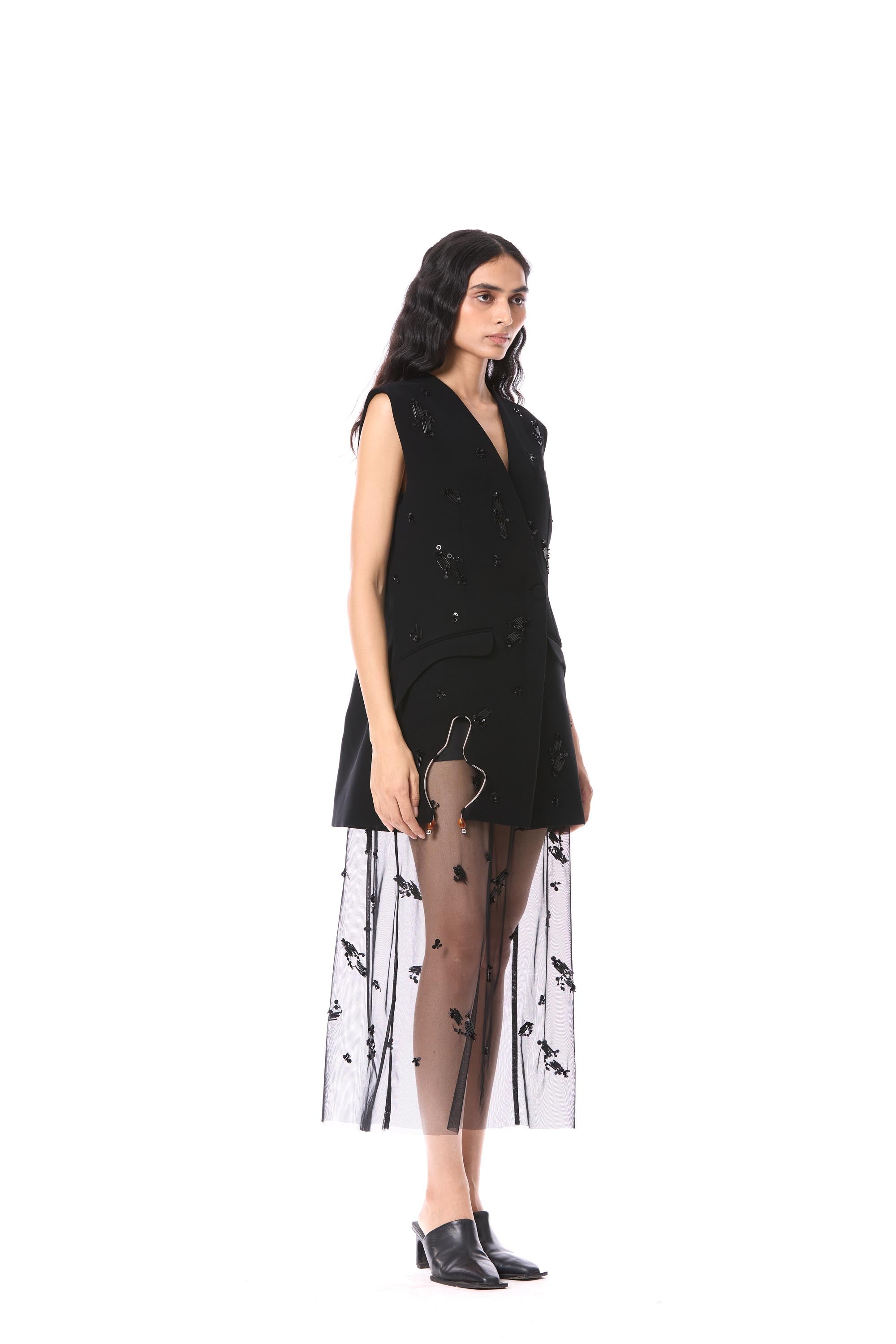PORTIA' EMBELLISHED BLAZER - Kanika Goyal Label