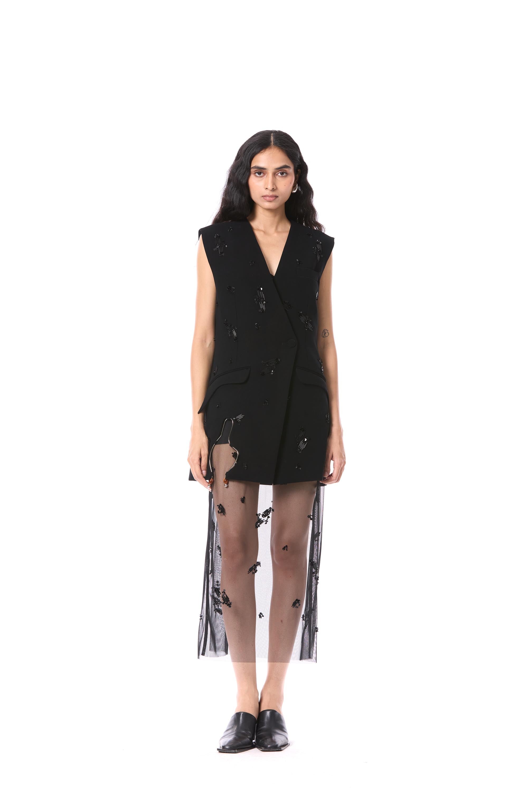 PORTIA' EMBELLISHED BLAZER - Kanika Goyal Label