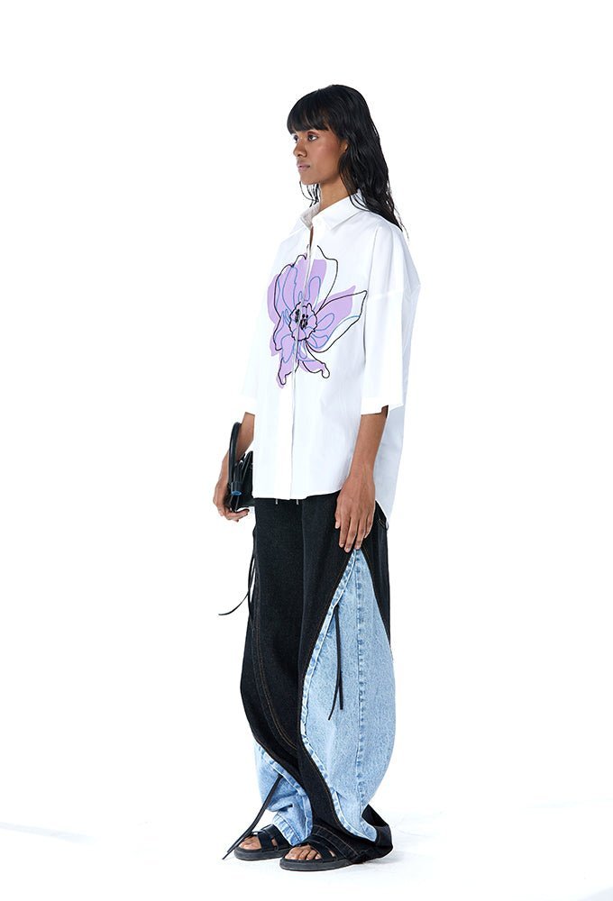 POSY' Applique Shirt - Kanika Goyal Label
