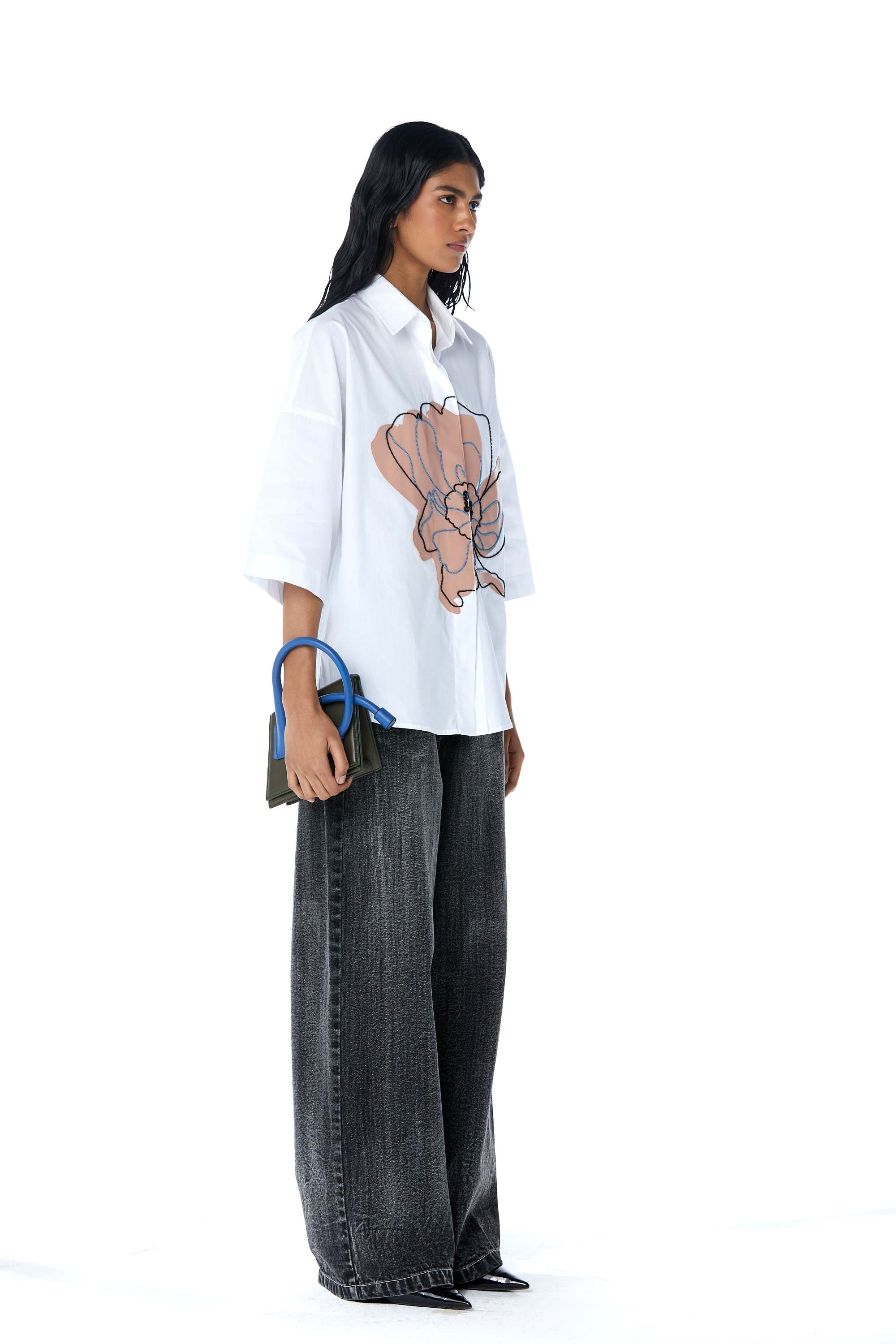 POSY' Applique Shirt - Kanika Goyal Label