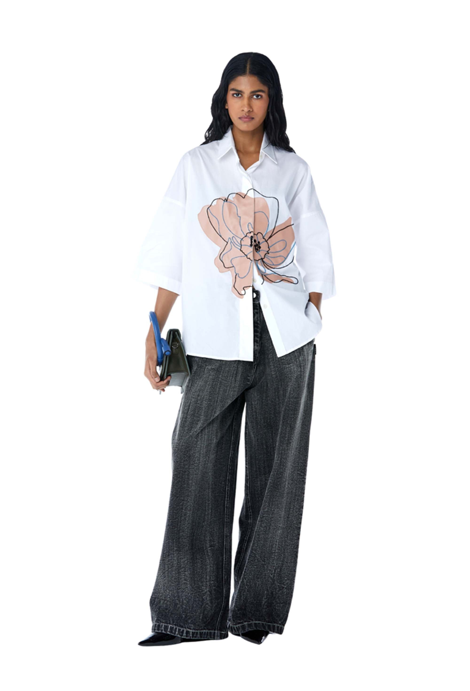 POSY' Applique Shirt - Kanika Goyal Label