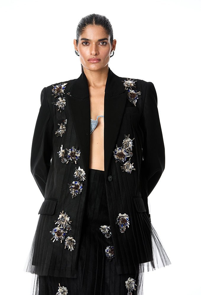 RAVELLE Embellished Blazer - Kanika Goyal Label