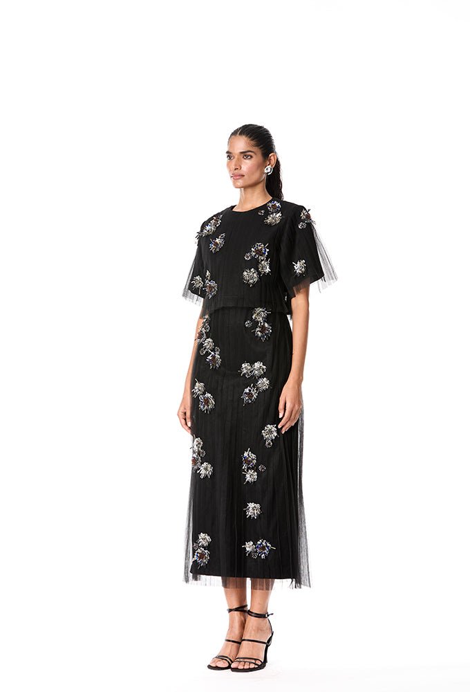 RAVELLE' Embellished Skirt - Kanika Goyal Label
