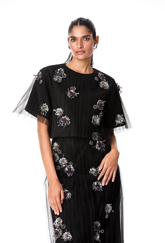 RAVELLE' Embellished Top - Kanika Goyal Label