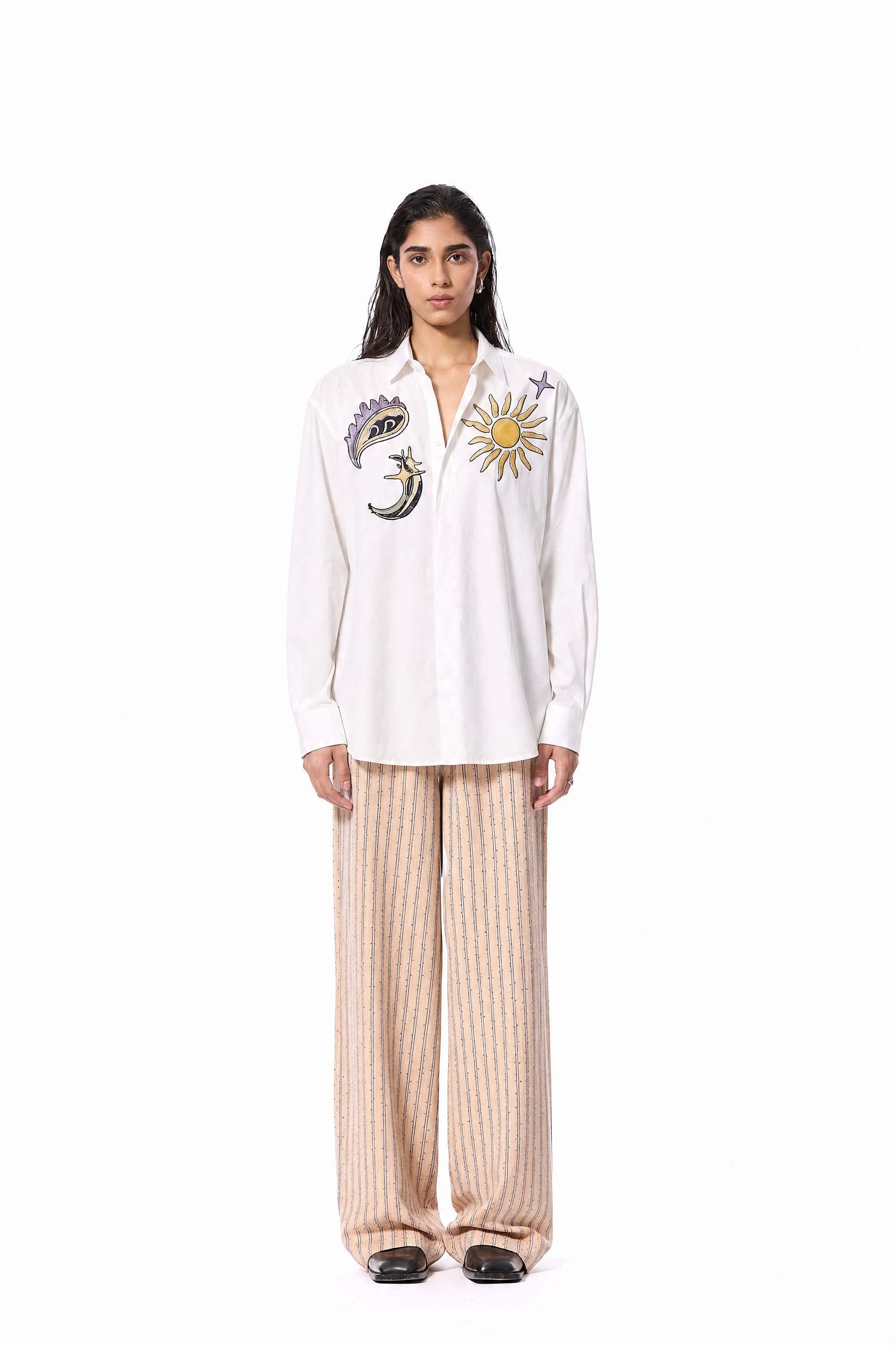 RAYNE' EMBELLISHED SHIRT - Kanika Goyal Label