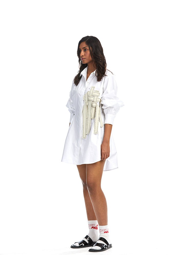 REX' Denim Weave Dress - Kanika Goyal Label