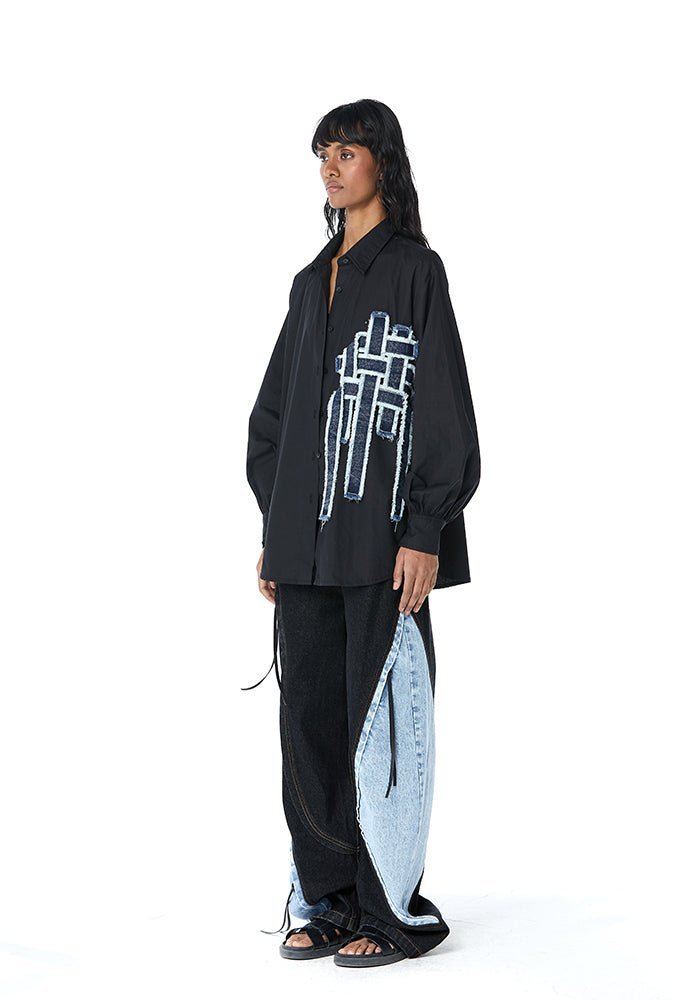 REX' Denim Weave Shirt - Kanika Goyal Label