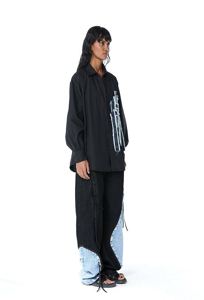 ‘REX' Denim Weave Shirt - Kanika Goyal Label