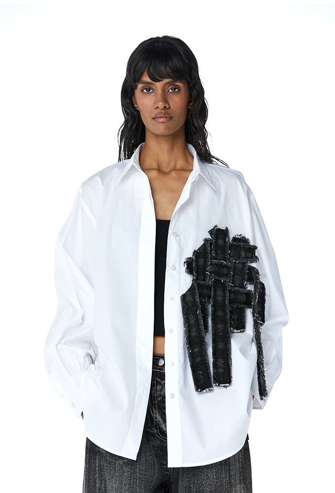 ‘REX' Denim Weave Shirt - Kanika Goyal Label