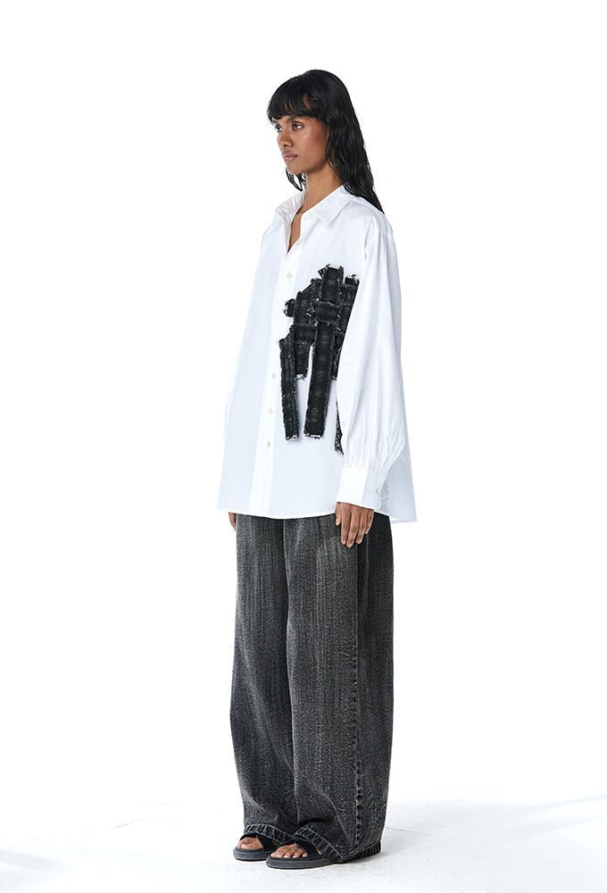 ‘REX' Denim Weave Shirt - Kanika Goyal Label