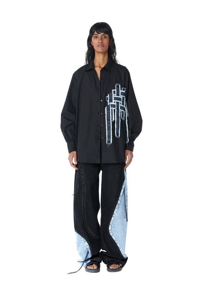 ‘REX' Denim Weave Shirt - Kanika Goyal Label