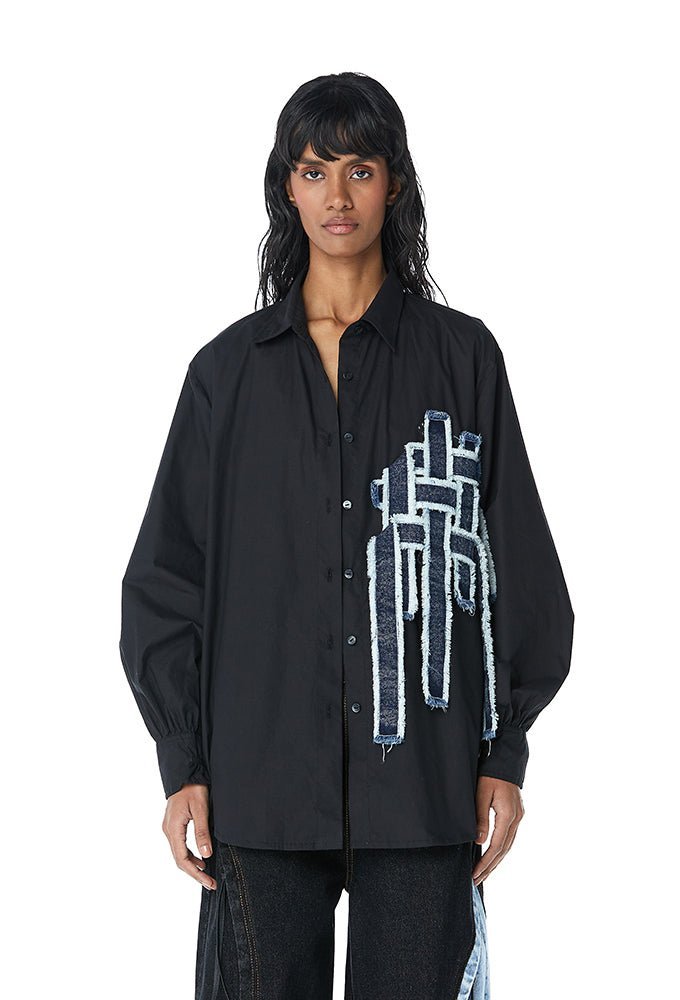 REX' Denim Weave Shirt - Kanika Goyal Label