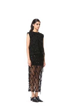 'RHOMELLE' EMBELLISHED SKIRT - Kanika Goyal Label