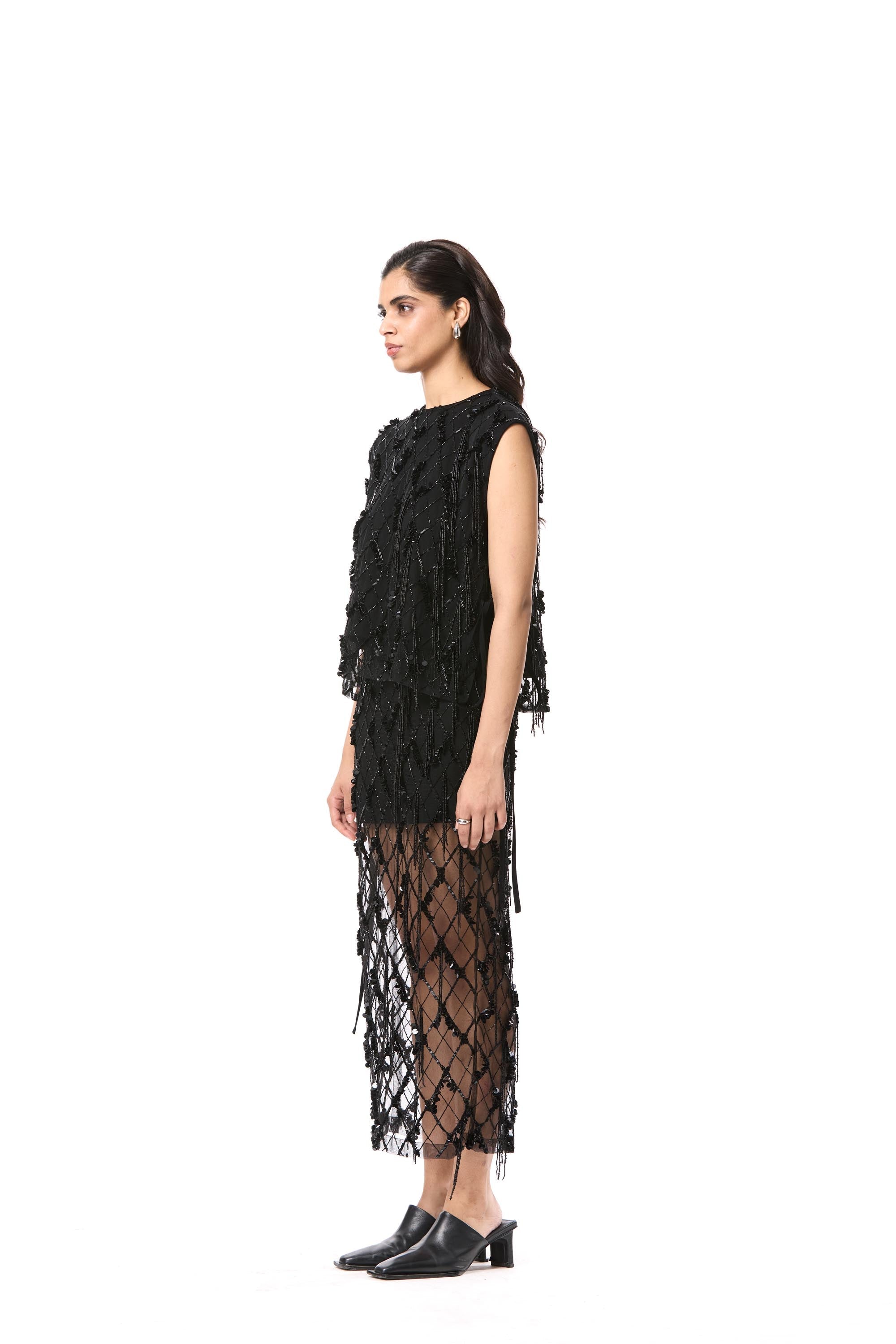 'RHOMELLE' EMBELLISHED TOP - Kanika Goyal Label