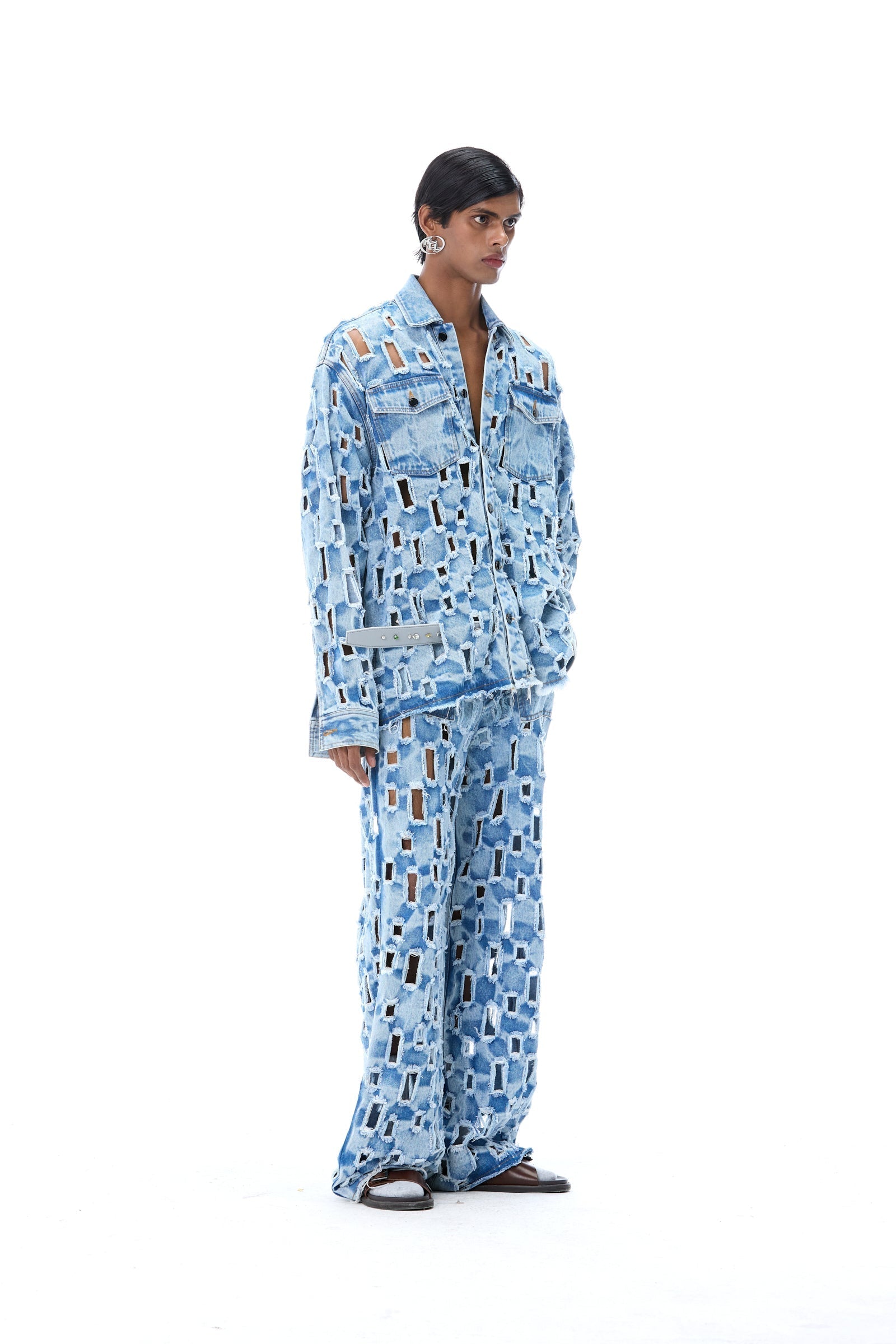 RIFTWEAVE' DENIM PANTS - Kanika Goyal Label