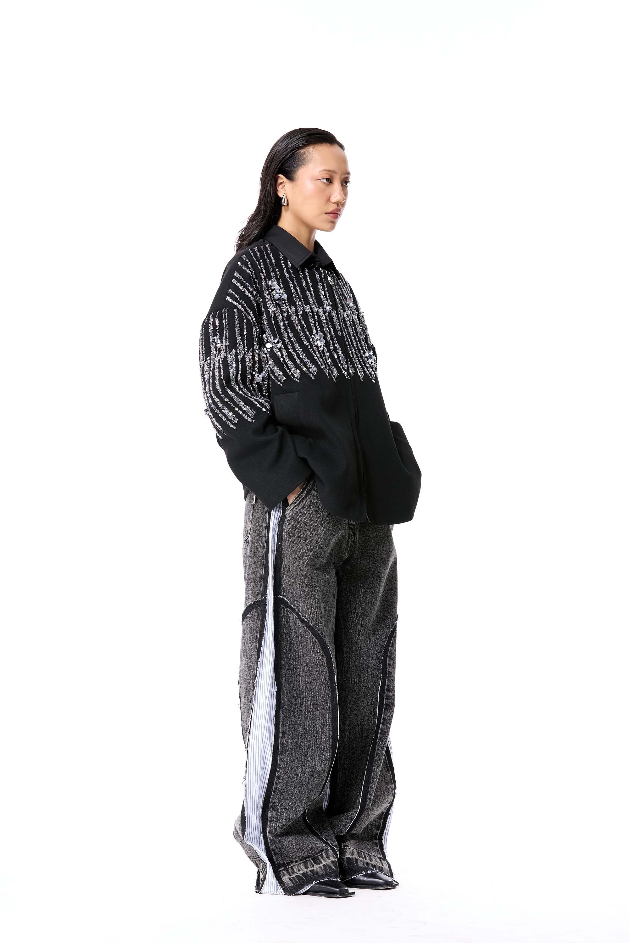 RIPPLE CIRCUIT COAT - Kanika Goyal Label