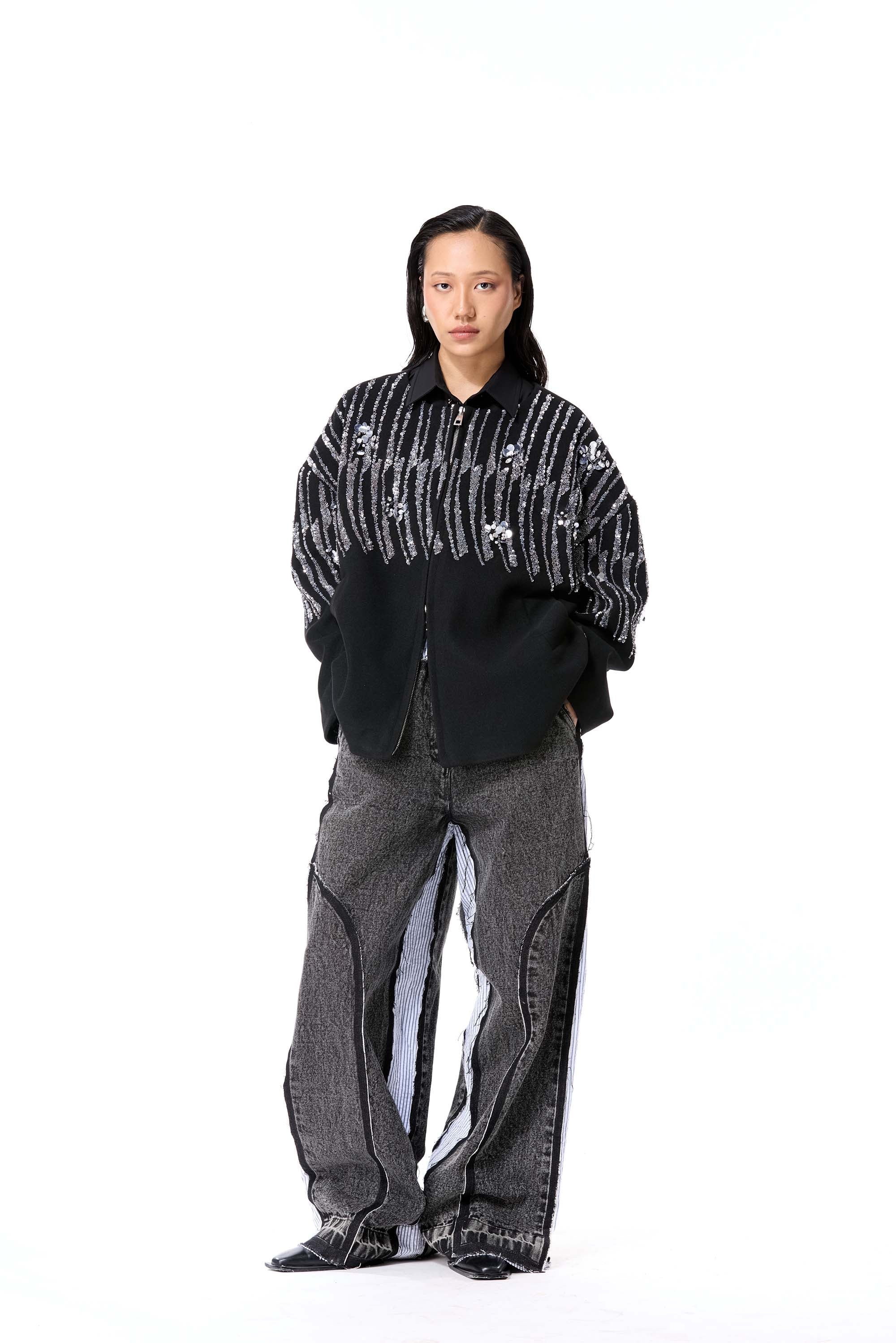 RIPPLE CIRCUIT COAT - Kanika Goyal Label