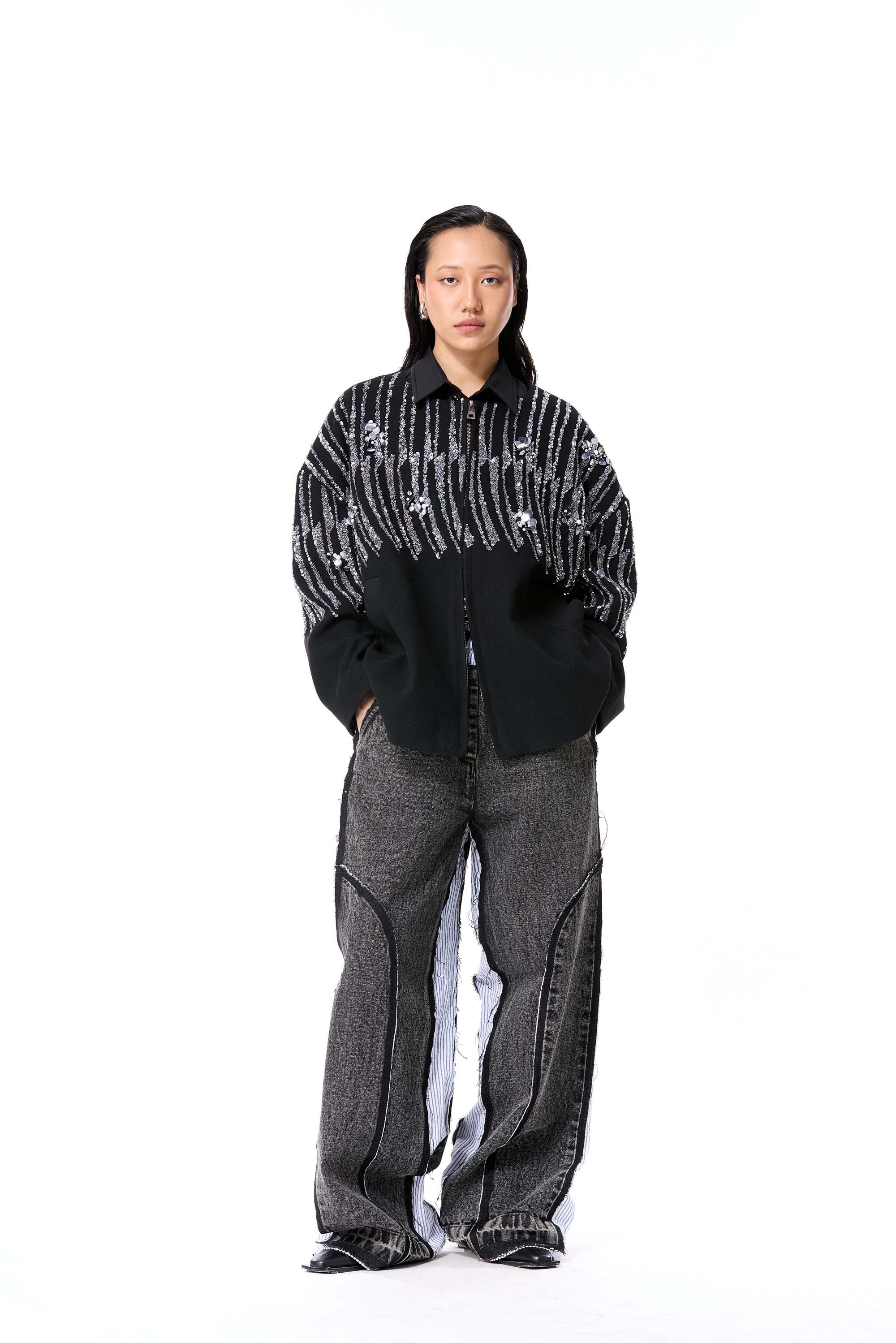 RIPPLE CIRCUIT COAT - Kanika Goyal Label