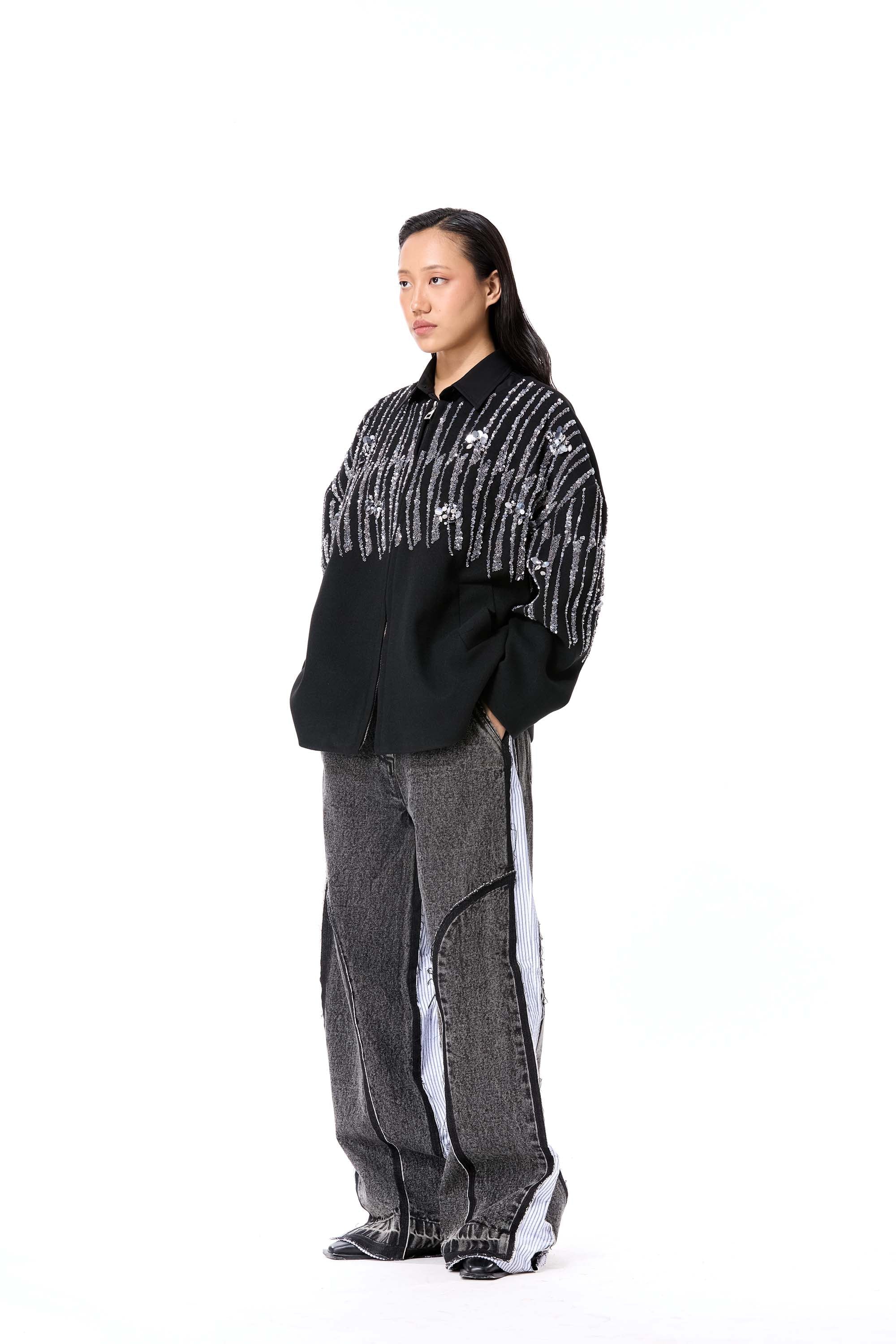 RIPPLE CIRCUIT COAT - Kanika Goyal Label