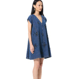 RUELLE' EMBELLISHED DENIM DRESS - Kanika Goyal Label