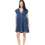 RUELLE' EMBELLISHED DENIM DRESS - Kanika Goyal Label
