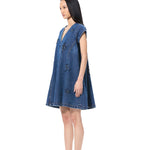 RUELLE' EMBELLISHED DENIM DRESS - Kanika Goyal Label
