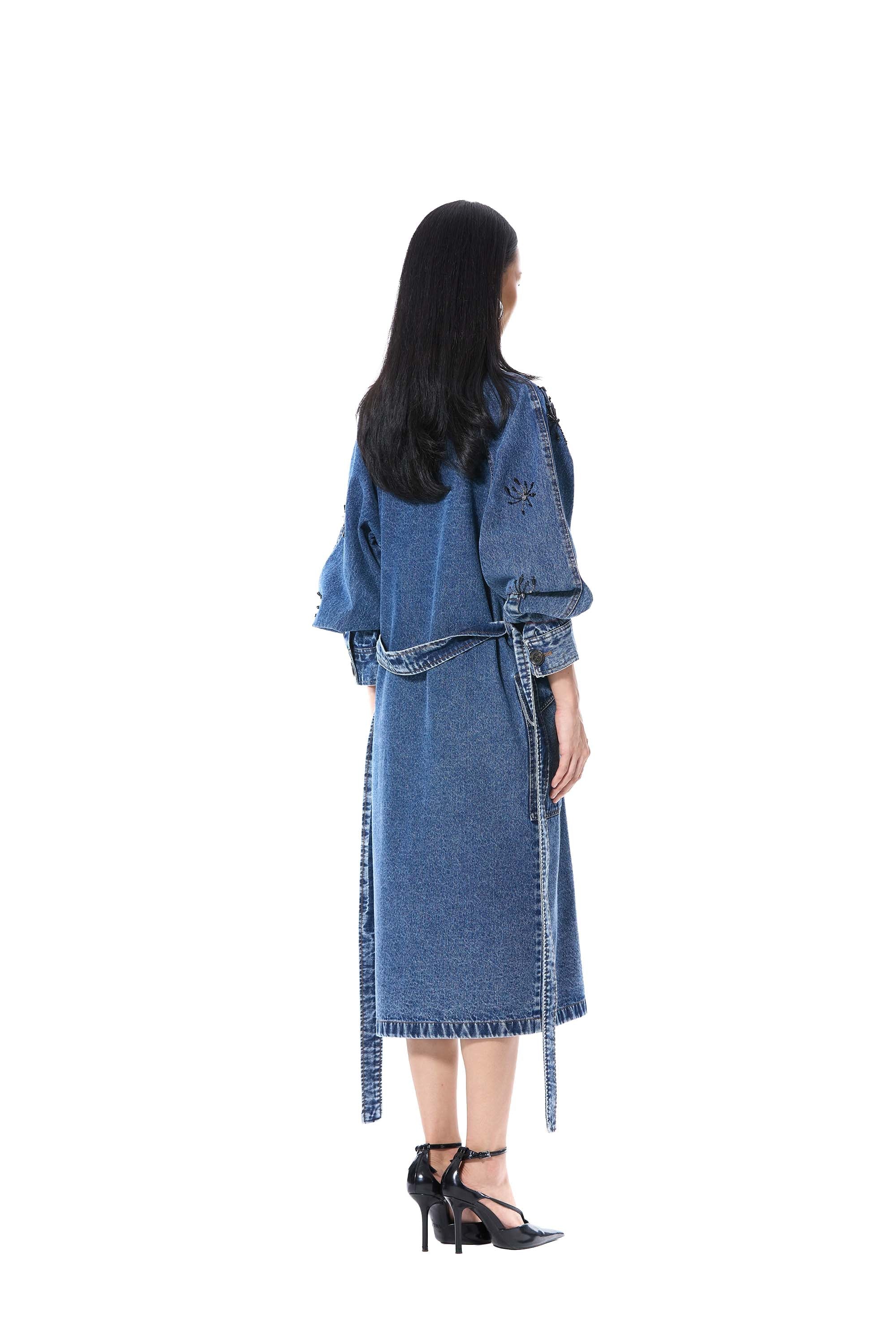 RUELLE' EMBELLISHED TRENCH DRESS - Kanika Goyal Label