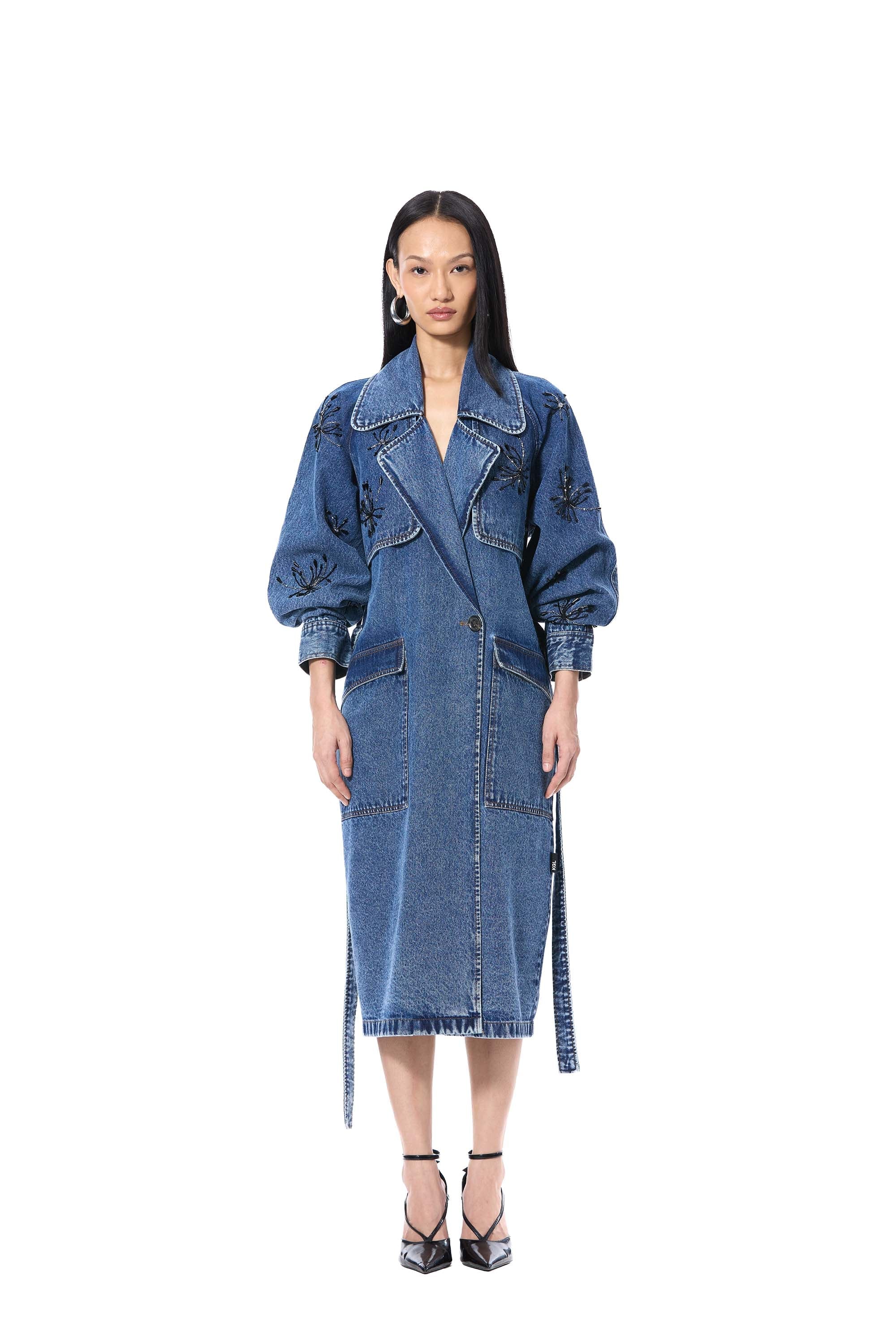 RUELLE' EMBELLISHED TRENCH DRESS - Kanika Goyal Label