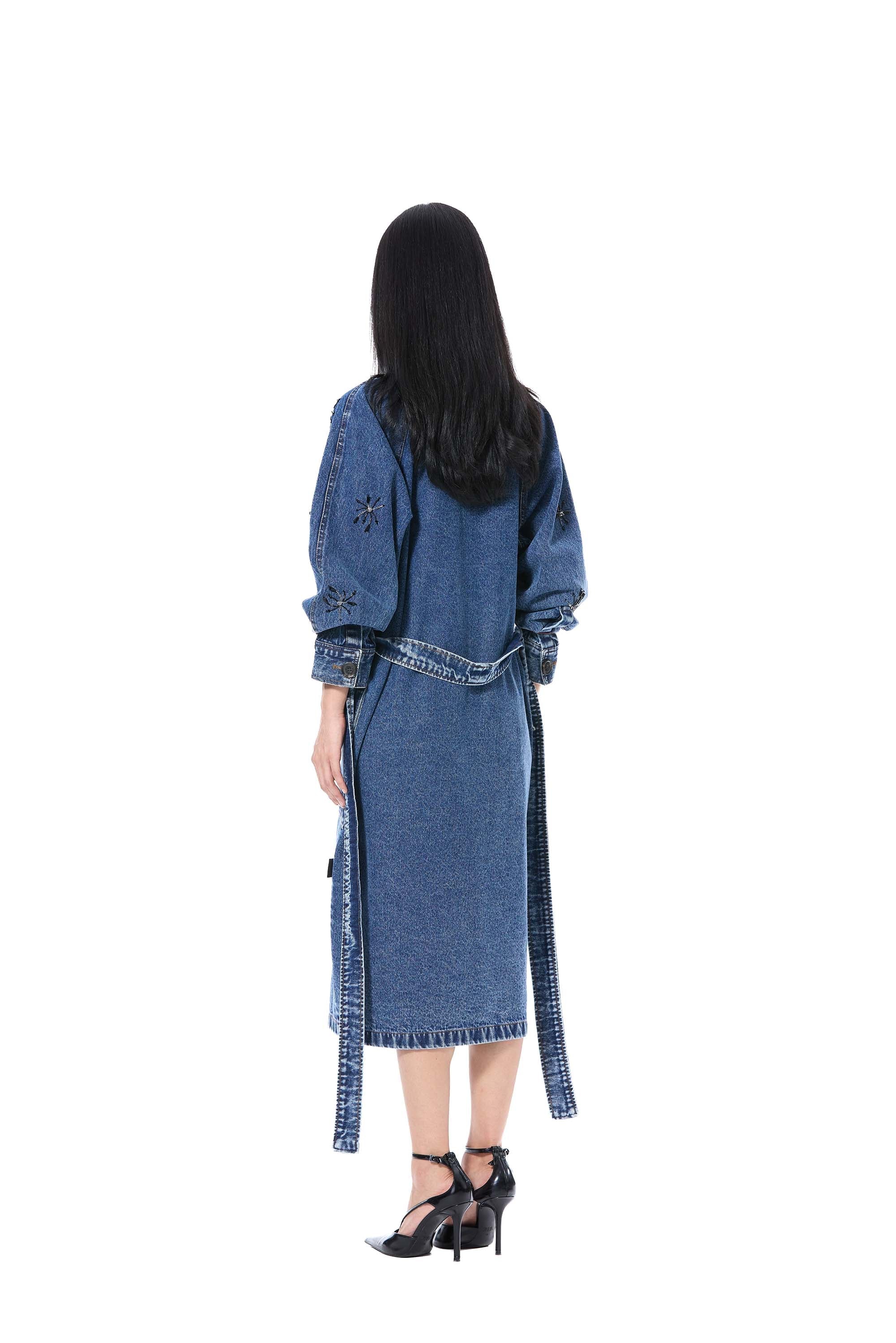 RUELLE' EMBELLISHED TRENCH DRESS - Kanika Goyal Label