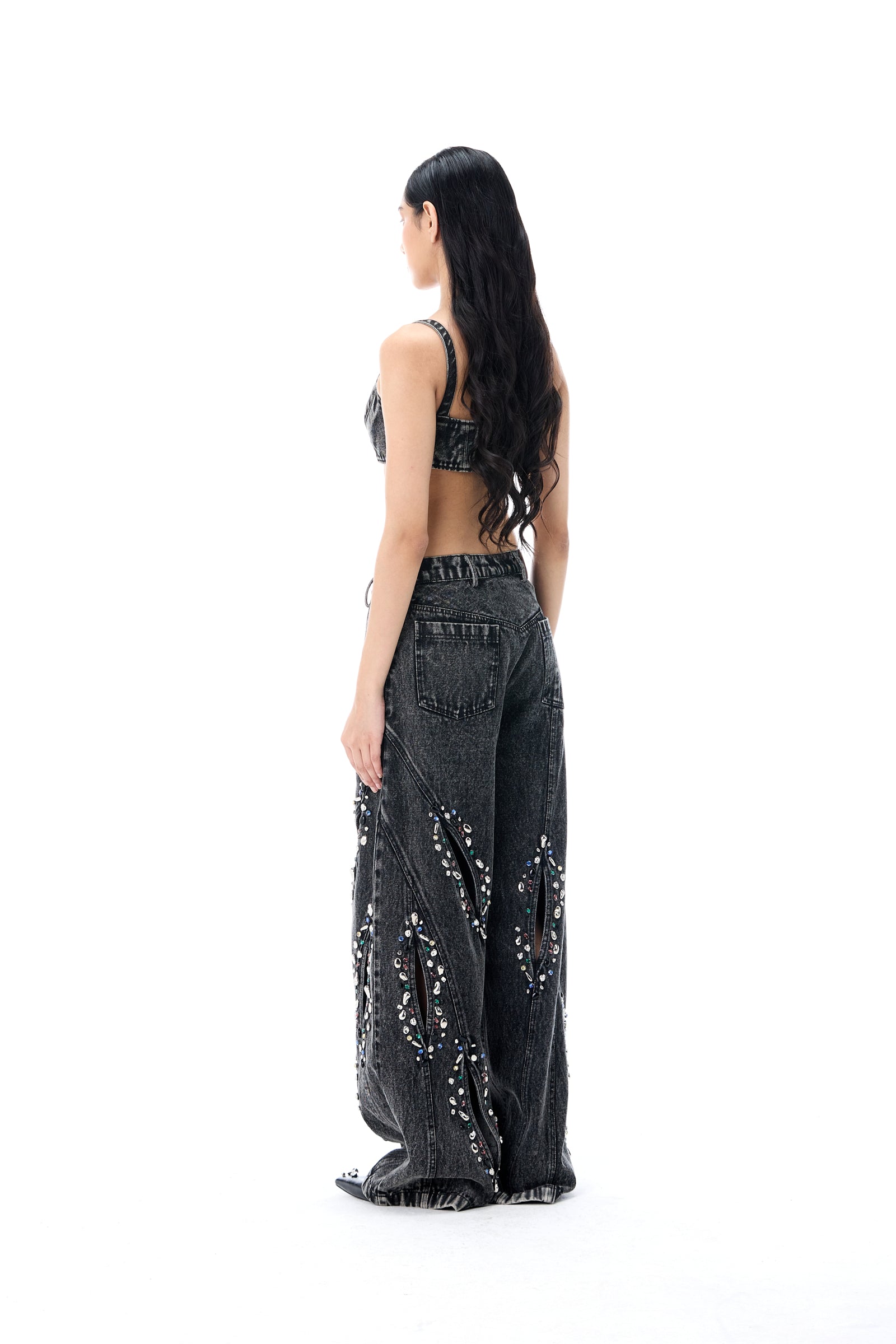 'SCYRA' DENIM PANTS - Kanika Goyal Label
