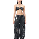 'SCYRA' DENIM PANTS - Kanika Goyal Label