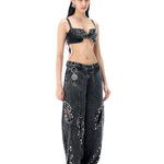 'SCYRA' DENIM PANTS - Kanika Goyal Label