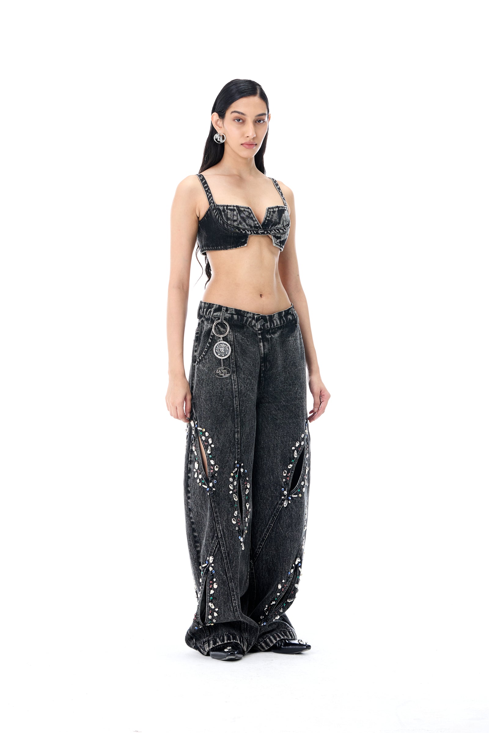'SCYRA' DENIM PANTS - Kanika Goyal Label