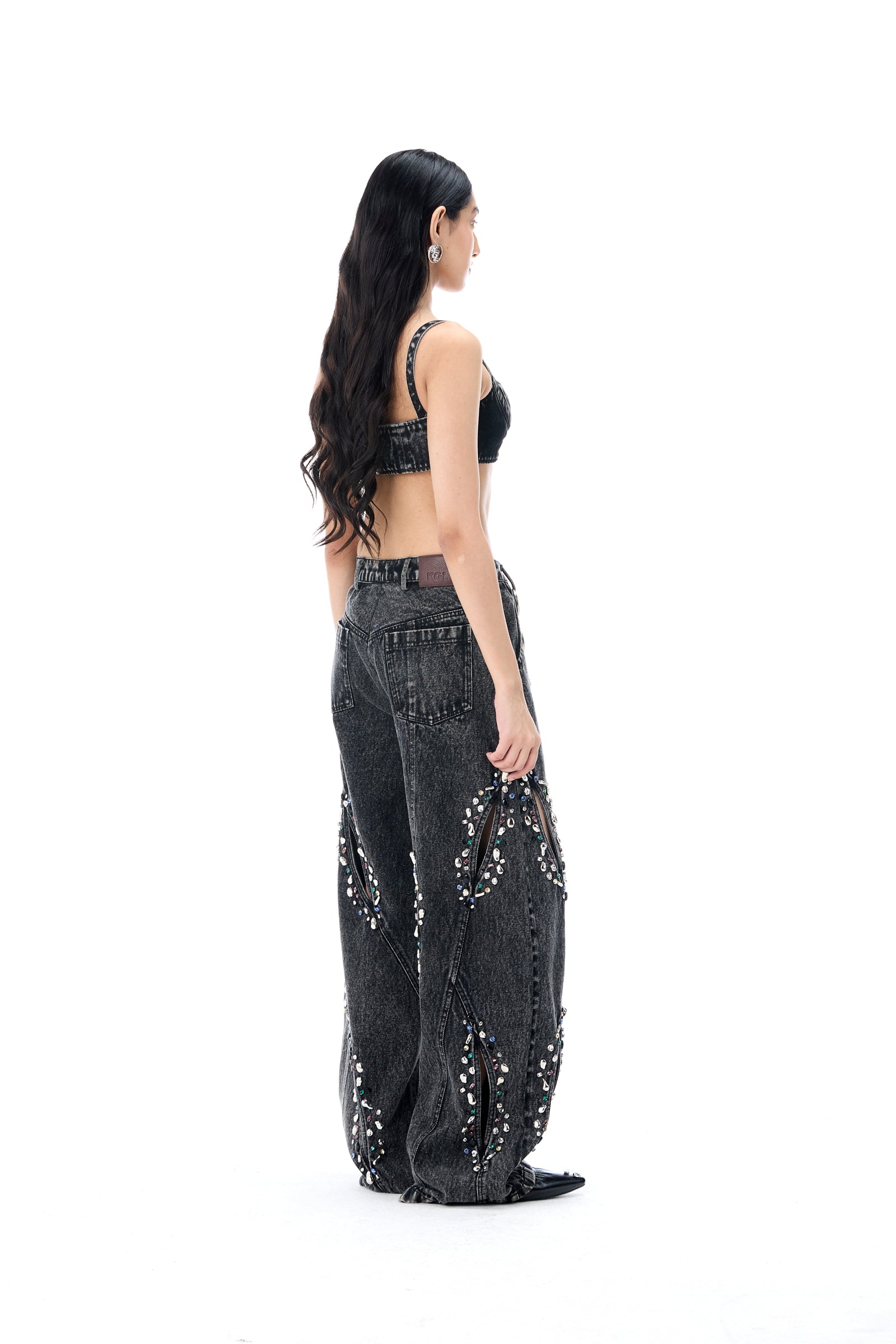 'SCYRA' DENIM PANTS - Kanika Goyal Label