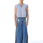 'SHADOWFLARE' DENIM PANTS - Kanika Goyal Label