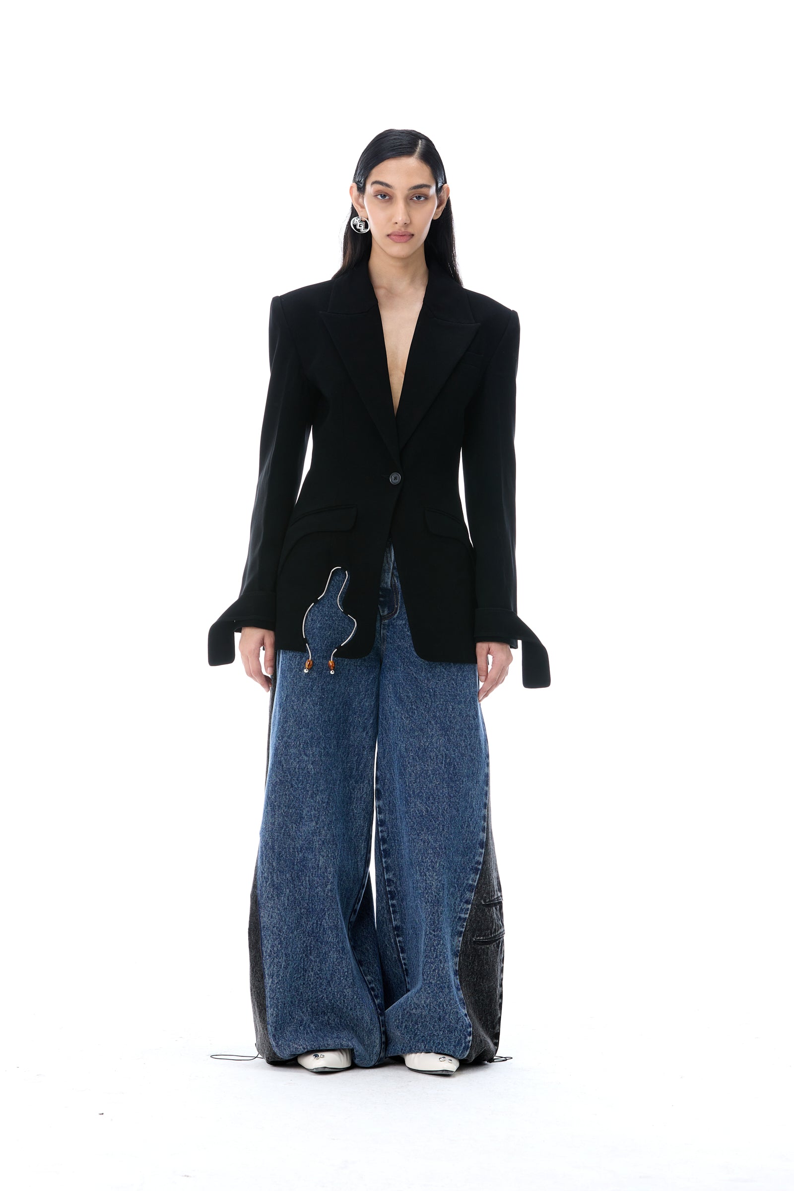 SHADOWFLARE DENIM PANTS - Kanika Goyal Label