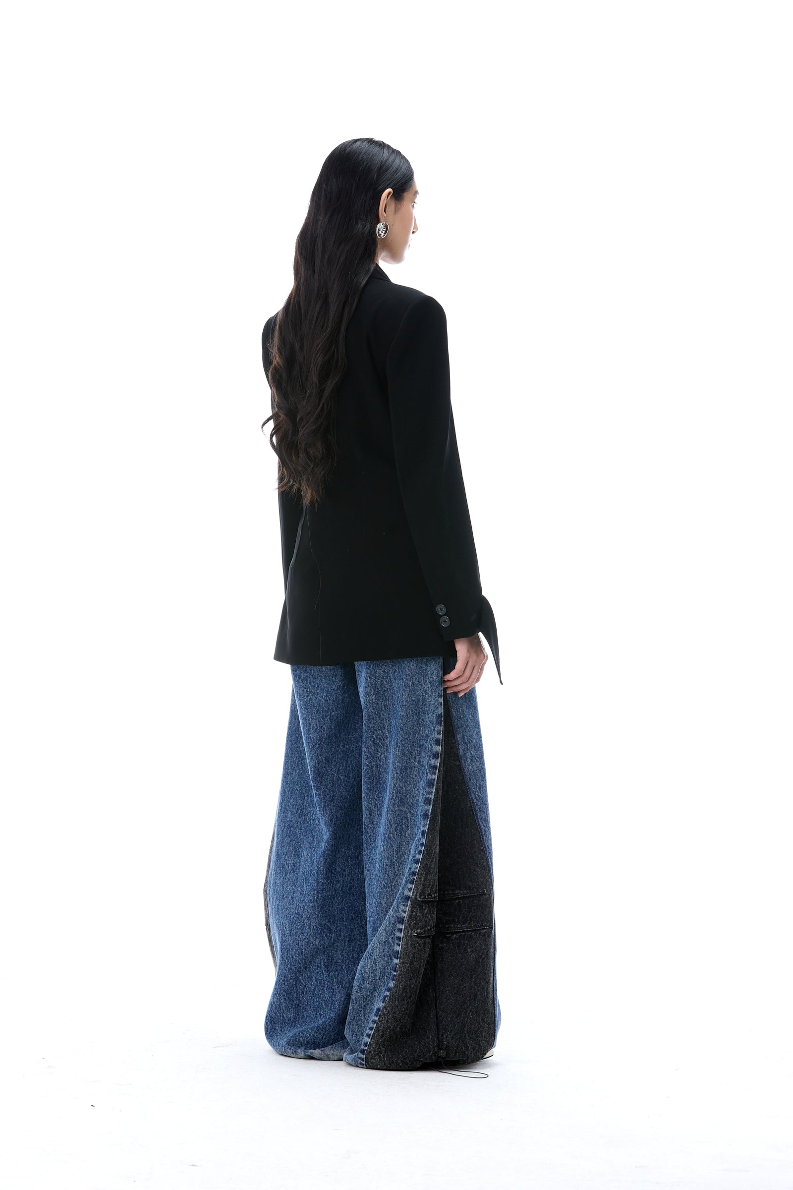 'SHADOWFLARE' DENIM PANTS - Kanika Goyal Label