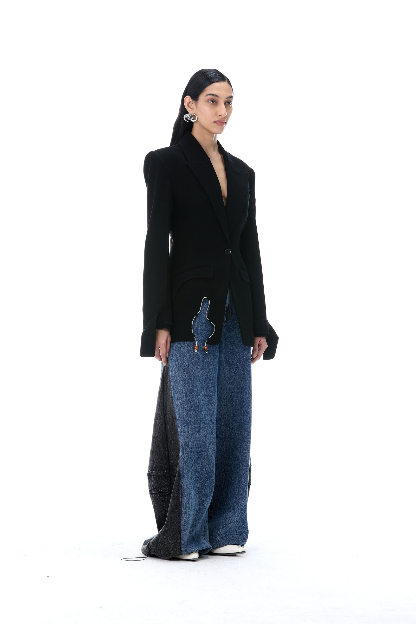SHADOWFLARE DENIM PANTS - Kanika Goyal Label