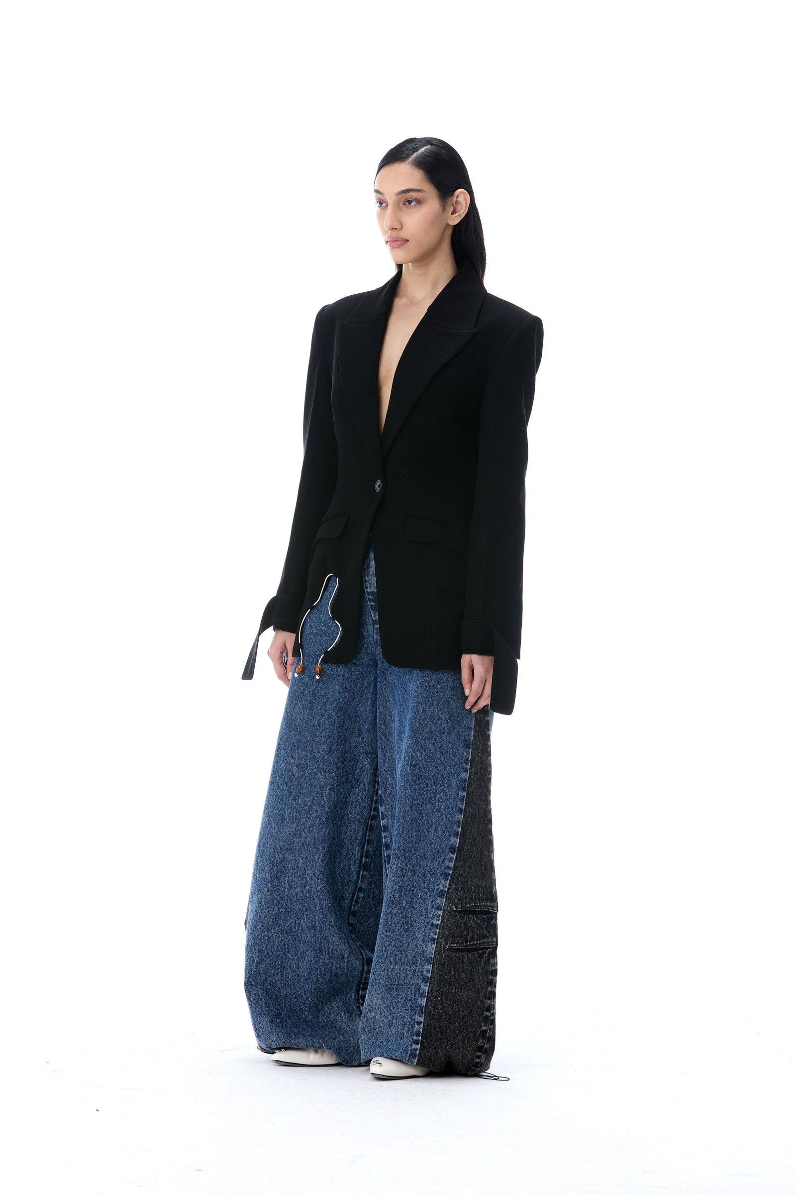 SHADOWFLARE DENIM PANTS - Kanika Goyal Label