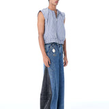'SHADOWFLARE' DENIM PANTS - Kanika Goyal Label