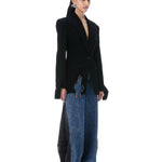 'SHADOWFLARE' DENIM PANTS - Kanika Goyal Label