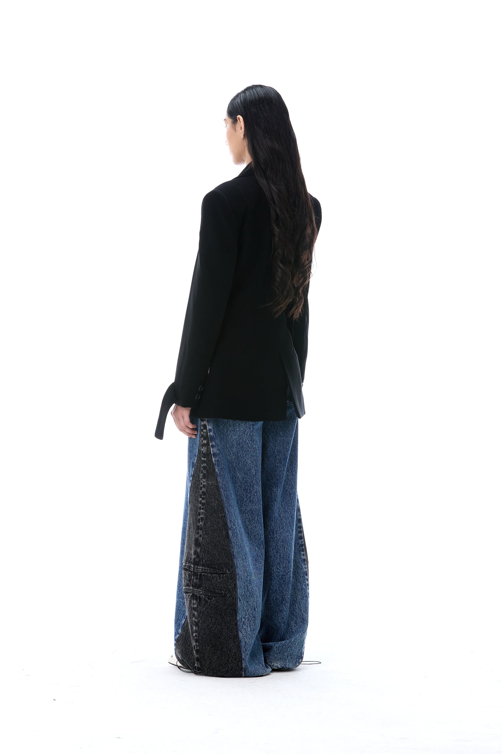 'SHADOWFLARE' DENIM PANTS - Kanika Goyal Label