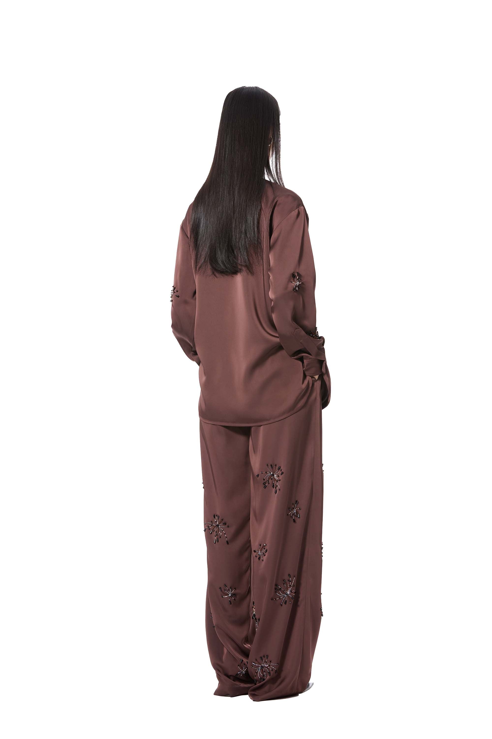 SOLAR DUST' EMBELLISHED PANTS - Kanika Goyal Label