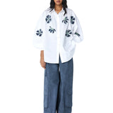 ‘SOLEIL' Denim Appliquè Shirt - Kanika Goyal Label