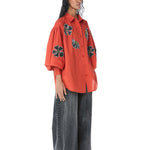 ‘SOLEIL' Denim Appliquè Shirt - Kanika Goyal Label