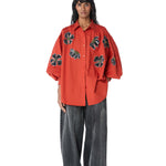 ‘SOLEIL' Denim Appliquè Shirt - Kanika Goyal Label