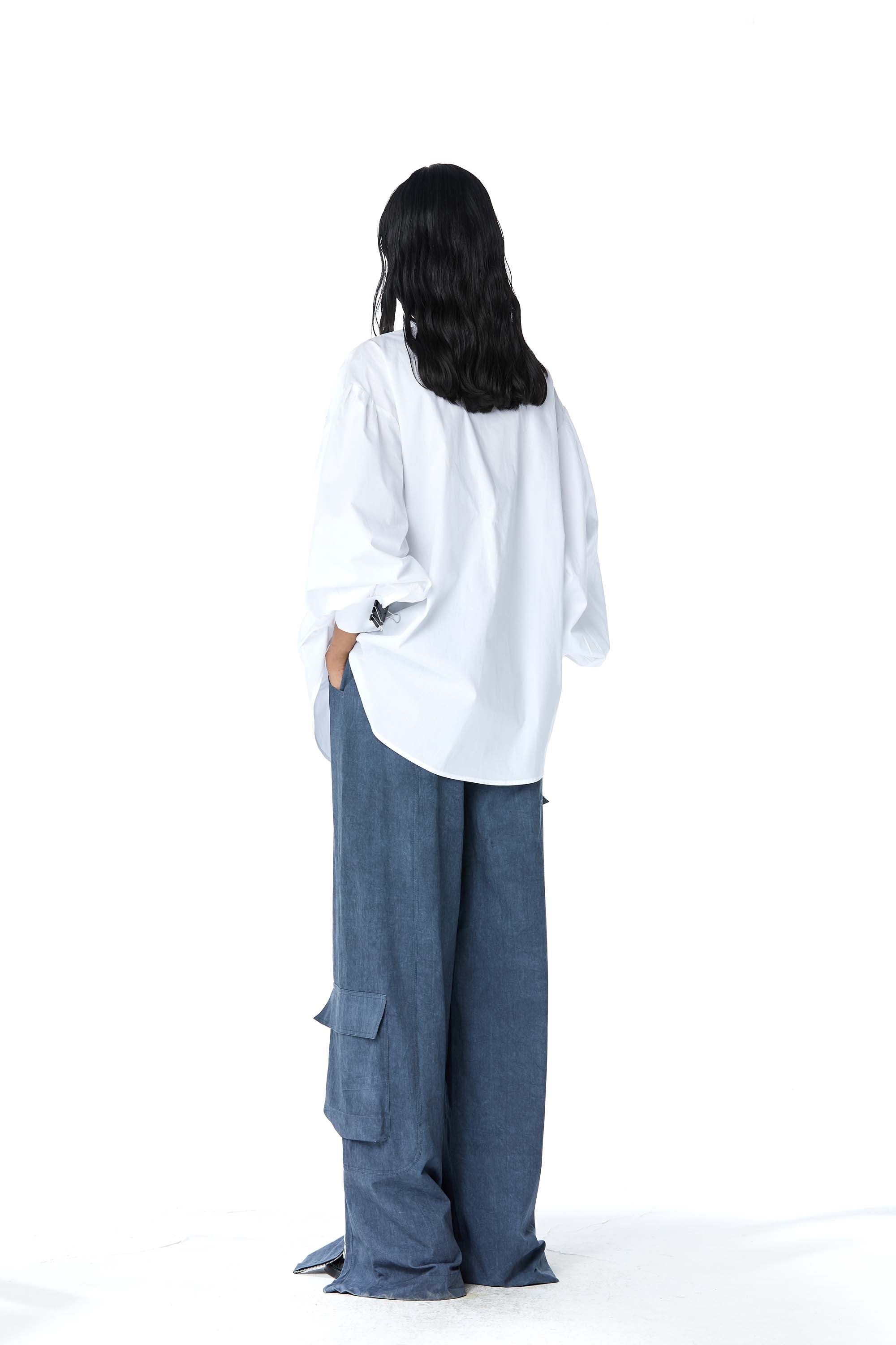 ‘SOLEIL' Denim Appliquè Shirt - Kanika Goyal Label