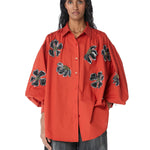 ‘SOLEIL' Denim Appliquè Shirt - Kanika Goyal Label