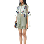 SOLEIL Embellished Organza Shirt - Kanika Goyal Label
